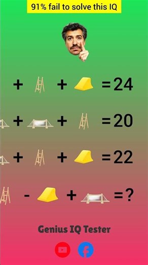 Ladder, Ramp, Bridge Math Puzzle - IQ Test for Geniuses!