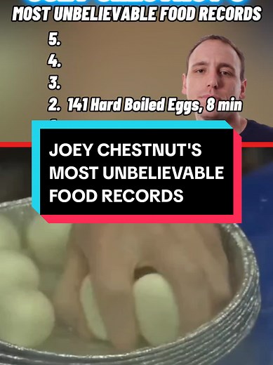 Joey Chestnut's Incredible Food Records Unveiled