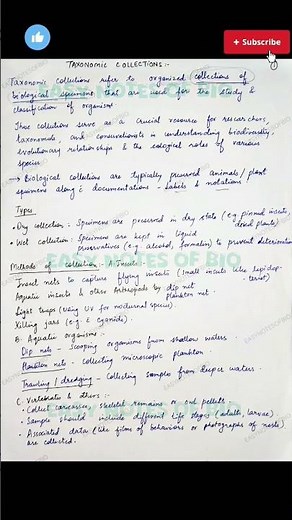 Systematics | Taxonomic Collections Explained #fyp #zoology