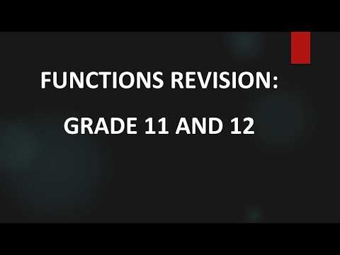 Functions Revision : Hyperbola,Parabola,Exponential Function