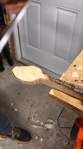 A draw knife is a traditional woodworking tool that has been used by many types of woodworkers from chair makers to timber framers. As the name suggests the blade is drawn towards the woodworker using the two wooden handles allowing for fast controlled stock removal. I am using it to rough out the shape of an eating spoon from sweetgum. #spooncarving #woodcarving #handtoolswoodworking #newbernnc #handtools #handmade #traditionalwoodworking | White Patches Woodworking
