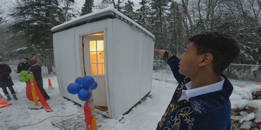 7th grade students design and build tiny home for the homeless