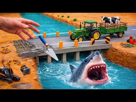 Amazing DIY Miniature Bridge Construction | Realistic Brick Masonry Project