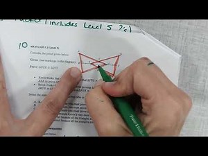 Honors Geometry Midterm Review Level 5 Questions| #5, #10, and #15