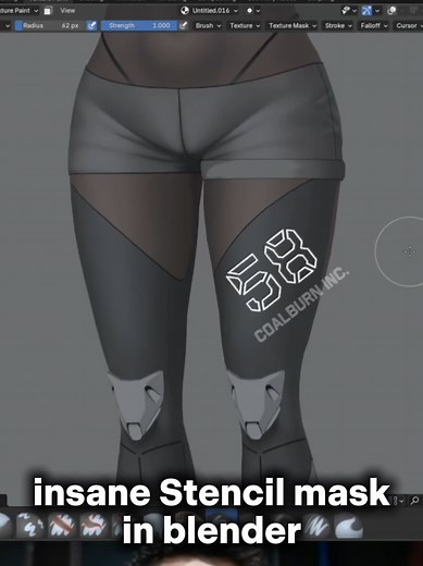 Creating an Insane Stencil Mask in Blender