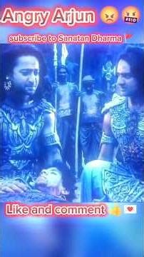 abhimanyu ka vadh arjun ka krodh | Mahabharat | edit Sanatan Dharma 🚩#viral #shorts #arjun #angry
