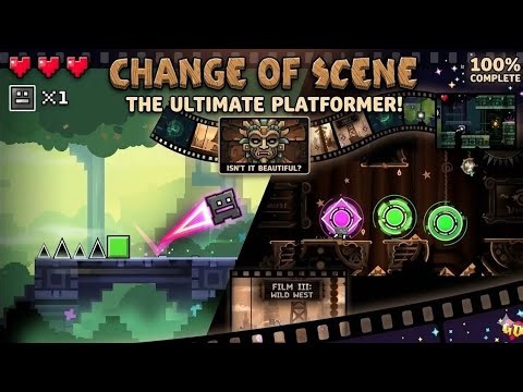 THIS LEVEL IS A MASTERPIECE! 🎬✨ CHANGE OF SCENE (100%) | Geometry Dash 🌈🚀
