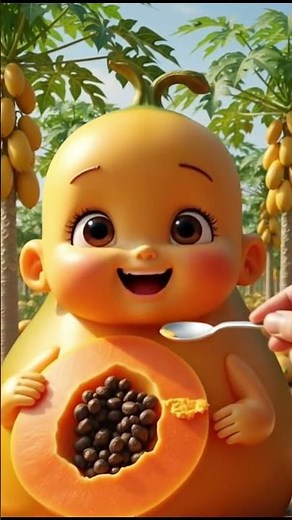 AMSR PapayaGlow Baby 🍊💛 | Tropical Fruit Soft Sounds | Cute AMSR Relaxing Vibes
