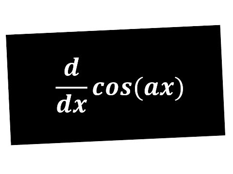 Derivative of cos(x) by First Principle || Derivative of cos(ax) by First Principle of Derivative