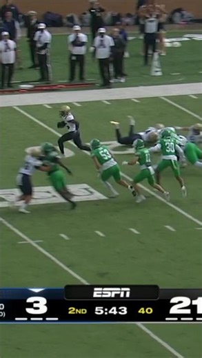 Kollin Lewis with a Spectacular Kick Return vs. Navy