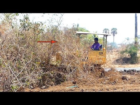 Good work!! Mini bulldozer and truck 5t looks when starts work really very good