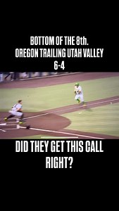 14K views · 8.5K reactions | Bottom of the 8th inning. Oregon is down by 2 runs to Utah Valley in the Eugene Regional Championship. Runners at third base and first base. Fly ball hit to left field. Runner tags and goes…. This is the result. Oregon loses to Utah Valley 6-5 Was this the right call for the baseball game??? And did this ruling affect the outcome of the baseball game. Talk to me !!! | Tanner Carson - Raised In Baseball | Facebook