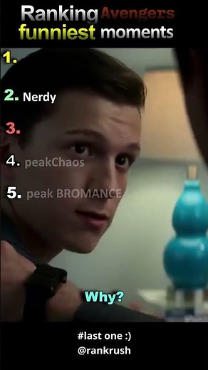 Ranking the Funniest Marvel Moments 😂🔥 #marvel #avengers #mcu #shorts