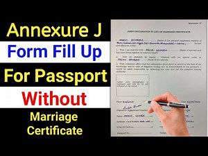 annexure j form kaise bhare | annexure j for passport filled sample | annexure j passport
