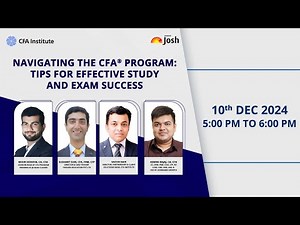 Webinar | Navigating the CFA® Program: Tips for Effective Study and Exam Success