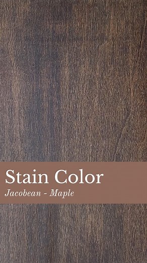 Minwax Jacobean is a deep, moody brown stain that brings out the best in your wood’s natural texture. It’s rich and sophisticated with warm undertones—perfect if you’re going for that cozy, high-contrast look. Wood = Maple ❤️Looking for more paint wood stain inspo? Follow Simplee DIY. #woodstain #minwax #minwaxstain | Simplee DIY