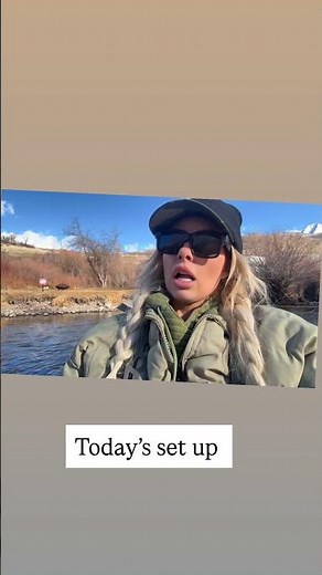 Basic trout fly fishing set up on provo river