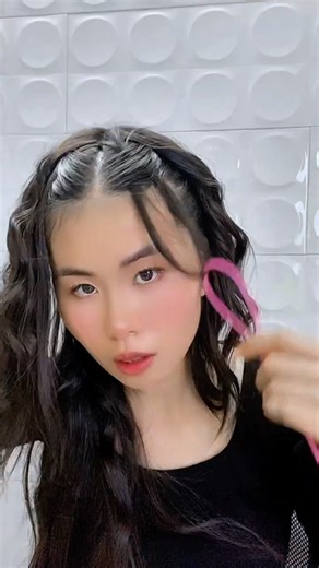 Instant faux bang tutorial #hairstyle #viral