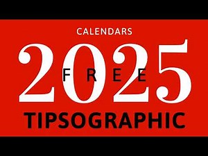 [FREE] Excel / Google Sheets Calendar Template 2025