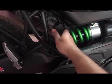 Rear suspension setup on Versys 650