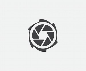 Camera shutter icons.Vector on isolated background.Logos of photography studio, film, picture. Symbol for photo, video equipment. Camera shutters vector illustration