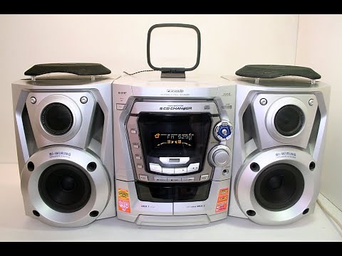 Panasonic SC-AK200 5 Disc CD Player Double Cassette Tuner Radio HiFi System