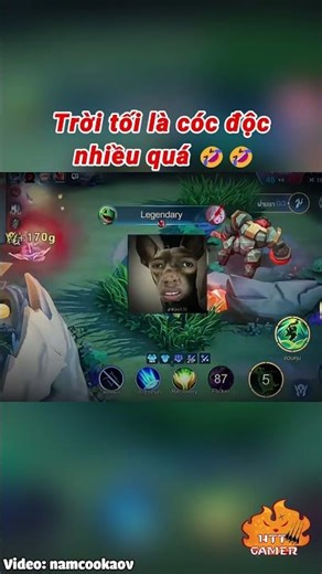 Trời tối là cóc độc nhiều quá 🤣🤣 #shorts #lienquanmobile #liênquânmobile #lienquan #liênquân