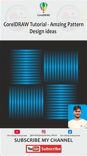 CorelDRAW Tutorial Amazing Pattern Design ideas 💡 #coreldraw #tutorial #shorts