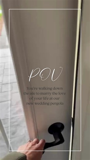 Discover Our New Wedding Pergola Experience
