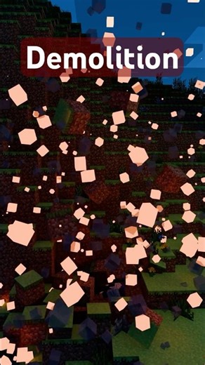 Minecraft Blender Creeper Explosion Animation #minecraft #blenderanimation #shorts #animation