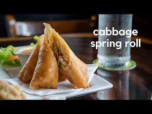 Cabbage Spring Rolls | Tasty Vegan Evening Snack
