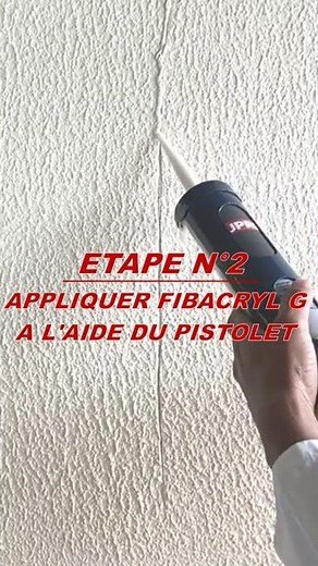 FIBACRYL® G - Enduit de rebouchage spéciale fissure extérieure | Application
