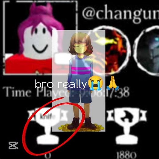 Bro really pacifist #frisk #undertale #forsaken #roblox