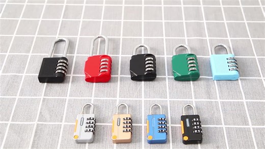 Resettable Password Combination Lock Gym 4 Digit Keyless Lock Combination for Safe Security Padlock