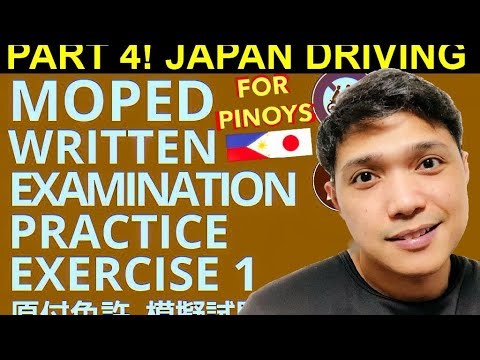 PART 4: MOPED (GENTSUKI) DRIVERS LICENSE ENGLISH EXAM PRACTICE TEST NOVEMBER 2022 KARIMEN AND HONMEN