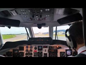 Jetstream 31 cockpit landing in Tallinn