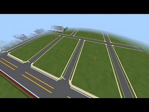 Minecraft - Road Work - Ep 4 - Planning A New Neighborhood In Evansburg (Timelapse)
