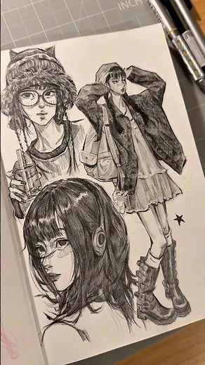 lil sketch sesh ⋆⭒ #sketchbook #sketching #drawwithme