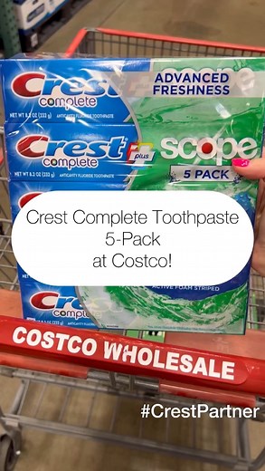 Laura Jayne Lamb | ☀️🌙 Upgrade your morning and night routines but at a value! @Crest Complete Toothpaste is at @Costco in a 5-pack and these are big, 8.2 oz... | Instagram
