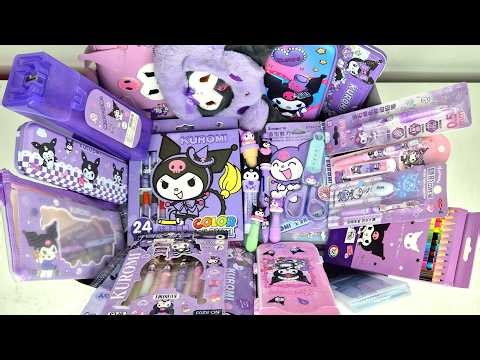 Purple Kuromi Stationery Collection 💜 Pencil Case, Pens, Erasers & Cute Toys