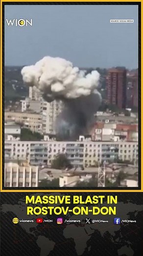 Russia-Ukraine War: Moment When Drone Hits Residential Building In Rostov-On-Don | WION Shorts