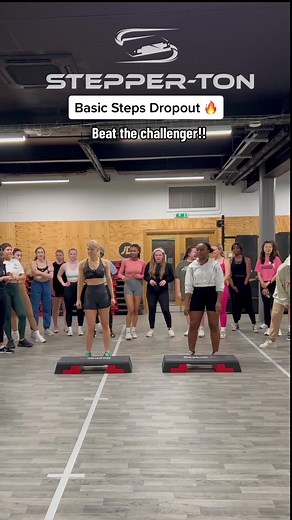 I made my class members battle it out and it was so much fun 😁🔥. Like and comment for part 2!! #fypシ #foryoupage #stepperton #hiphopstepaerobics #funcardio #uk
