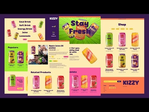 Create a Responsive Ecommerce Website using HTML CSS and JavaScript | Part 2