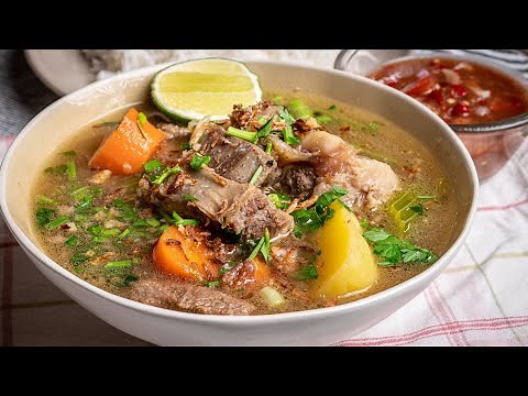 Sup Tulang Padu Dan Air Asam.
