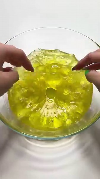 💛 Yellow Slime Play | Super Satisfying & Relaxing ASMR 🌀✨