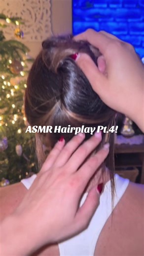 More ASMR nape of the neck & hair play! Sleep tight! 😴🤍 #asmr #hairplay #headmassage #personalattention #headscratching