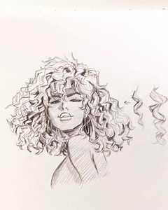 177K views · 14K reactions | How to draw curly hair. ✨ worry not...
