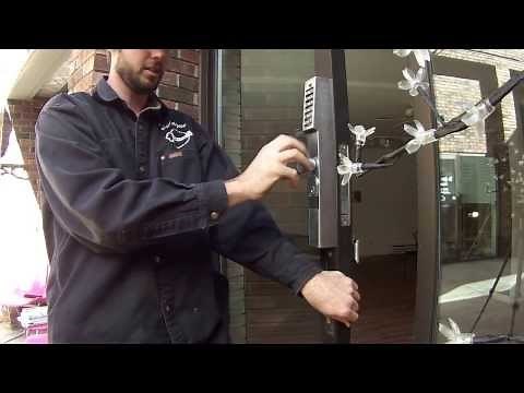 DIY Access control install keypad Alarm Lock 1250 For Narrow frame aluminum glass storefront doors