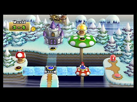 New Super Mario Bros. Wii 100% Walkthrough Part 6 - World 3 (3-G, 3-4, 3-5, 3-C) All Star Coins