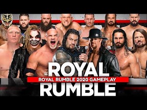 WWE Royal Rumble 2020 | WWE 2k20 Royal Rumble Roman Reigns Goldberg Undertaker Lesnar Fiend